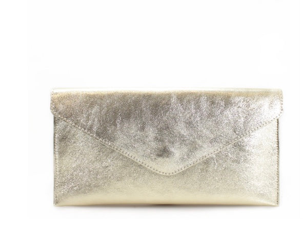 Rose gold and silver clutch bag outlet