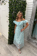 Load image into Gallery viewer, Blue polka dot paris dress
