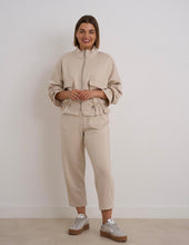 Load image into Gallery viewer, Beige kyla suit zippy jacket with matching trousers
