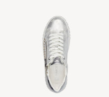 Load image into Gallery viewer, Silver zipped marco tozzi trainer

