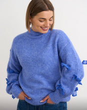 Load image into Gallery viewer, Blue or pink kyla bow sleeve jumper
