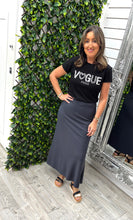 Load image into Gallery viewer, Grey, black or green super soft long skirt
