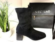 Load image into Gallery viewer, Black suede zipped kyla boot 4,7,8
