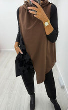 Load image into Gallery viewer, Black or brown side detail kyla sleeveless top
