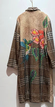 Load image into Gallery viewer, Brown check humming bird paris coat
