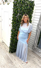 Load image into Gallery viewer, Blue ruched paris dress
