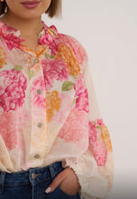 Load image into Gallery viewer, Blue or pink floral kyla blouse top
