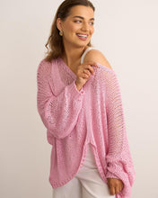 Load image into Gallery viewer, Green or pink sparkle crochet top
