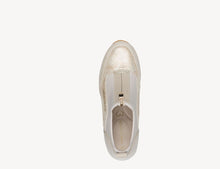 Load image into Gallery viewer, Beige and gold new spring marco tozzi sneaker trainer boot
