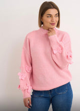 Load image into Gallery viewer, Blue or pink kyla bow sleeve jumper
