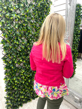 Load image into Gallery viewer, Fuschia pink denim jacket size 10
