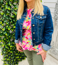 Load image into Gallery viewer, Dark denim blue jacket size 8+10

