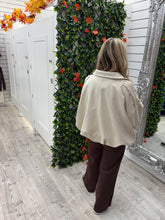 Load image into Gallery viewer, Cream marc angelo suede zippy jacket
