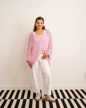 Load image into Gallery viewer, Green or pink sparkle crochet top
