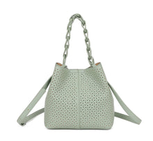Load image into Gallery viewer, Beige, brown white, green jm1585 bucket handbag
