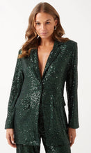 Load image into Gallery viewer, Green sequin blazer
