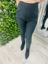Load image into Gallery viewer, grey dark material pocket legging
