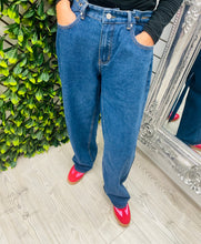Load image into Gallery viewer, Blue denim button marc angelo wide jean
