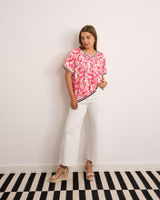 Load image into Gallery viewer, Blue, red, pink sport strip kyla top
