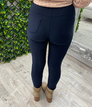 Load image into Gallery viewer, navy zip detailing legging
