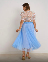 Load image into Gallery viewer, Blue or cream kyla tulle skirts
