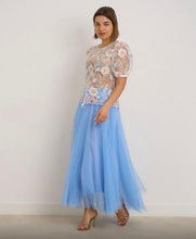 Load image into Gallery viewer, Blue or cream kyla tulle skirts
