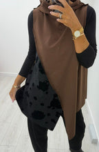 Load image into Gallery viewer, Black or brown side detail kyla sleeveless top
