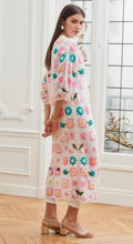 Load image into Gallery viewer, Pink or blue crochet long waistcoat
