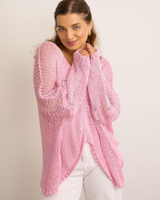 Load image into Gallery viewer, Green or pink sparkle crochet top
