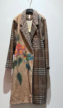 Load image into Gallery viewer, Brown check humming bird paris coat
