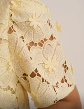 Load image into Gallery viewer, lemon lace kyla oversize collar blouse top
