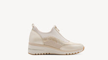 Load image into Gallery viewer, Beige and gold new spring marco tozzi sneaker trainer boot
