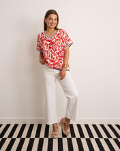 Load image into Gallery viewer, Blue, red, pink sport strip kyla top
