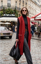 Load image into Gallery viewer, Brown, black, burgundy, rust long paris 6181stud waistcoat
