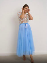 Load image into Gallery viewer, Blue or cream kyla tulle skirts
