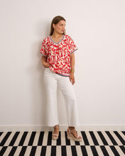 Load image into Gallery viewer, Blue, red, pink sport strip kyla top
