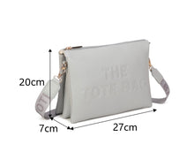 Load image into Gallery viewer, Light beige, light grey, wine, baby blue the tote handbag
