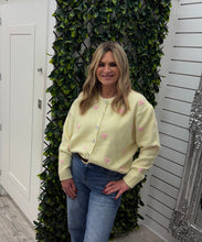 Load image into Gallery viewer, Lemon or blue heart cardigans
