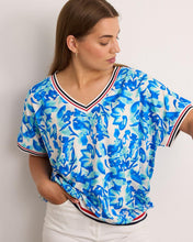 Load image into Gallery viewer, Blue, red, pink sport strip kyla top
