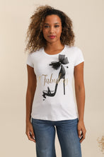 Load image into Gallery viewer, White black heel fabulous t-shirt
