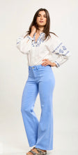 Load image into Gallery viewer, Blue pastel bootcut toxik jean
