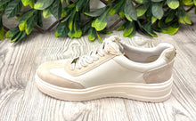 Load image into Gallery viewer, Beige and taupe leopard side zip marco tozzi trainer
