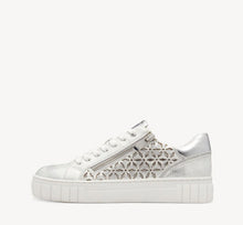Load image into Gallery viewer, Silver zipped marco tozzi trainer
