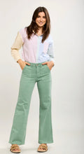 Load image into Gallery viewer, Green pastel flare toxik jean
