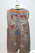 Load image into Gallery viewer, Carmel Checked star paris waistcoat

