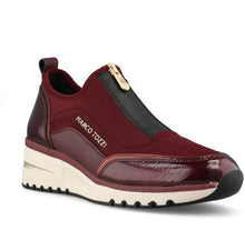 Load image into Gallery viewer, Burgundy MARCO TOZZI LADIES 2-24780 wedged trainers
