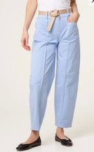 Load image into Gallery viewer, Stone or light blue elastic barrel trouser

