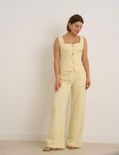 Load image into Gallery viewer, Lemon suit buttoned top and trousers

