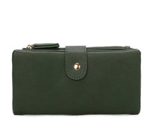 Load image into Gallery viewer, Wine, dark green, beige 1025 purse
