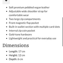 Load image into Gallery viewer, Beige or wine compact 62 handbag
